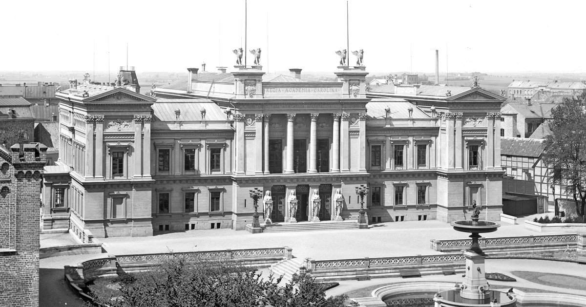 Universitetshuset i Lund omkring år 1900