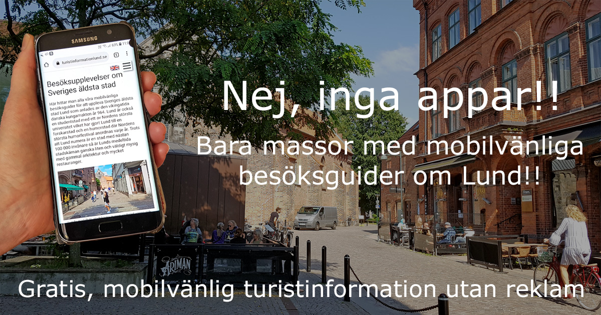 Mobilvänliga besöksguider om Lund utan appar