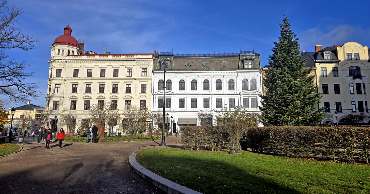 Bantorget i Lund i riktning mot Klostergatan