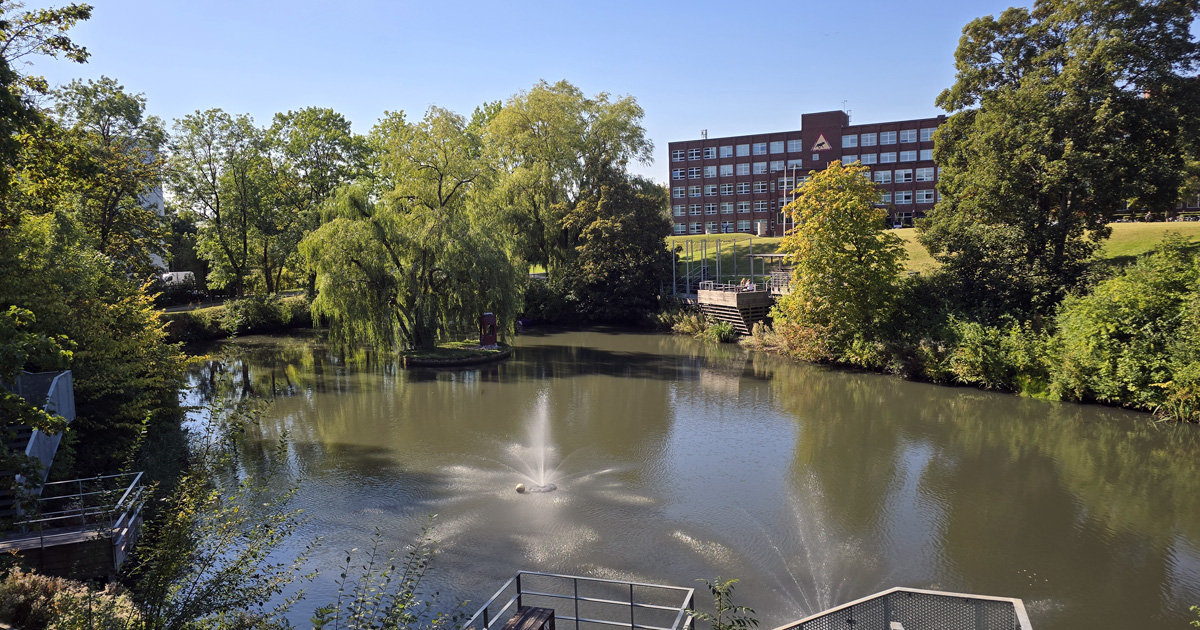 området vid LTH i Lund med sjön Sjön och ön Ön